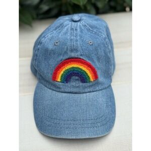 Rainbow Denim Baseball Cap Hat